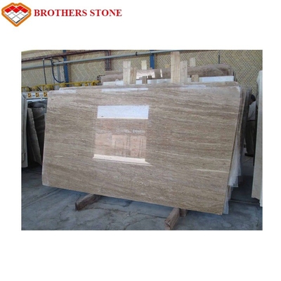 Natural Stone Travertine Beige Marble Slab 15-30mm Thickness Standard Size