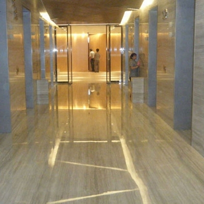 Export polished high quality wood grain marble tile