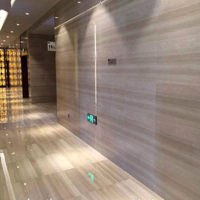 2018 Wholesale low price wood grain glazed sunny grey marble