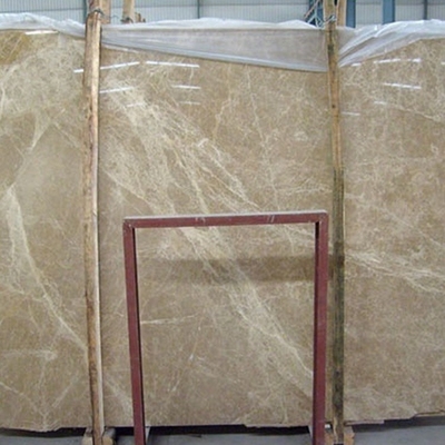 Professional Spain Light Emperador Marble Slab , Large Marble Wall Tiles