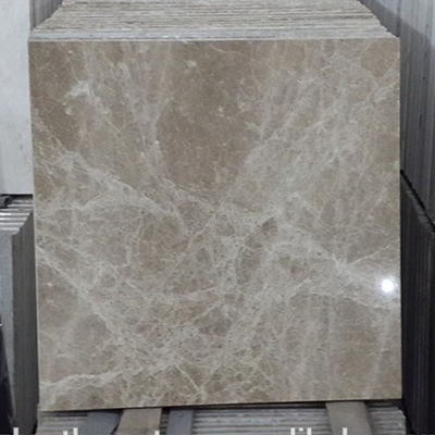 Professional Spain Light Emperador Marble Slab , Large Marble Wall Tiles