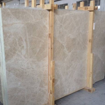 Professional Spain Light Emperador Marble Slab , Large Marble Wall Tiles