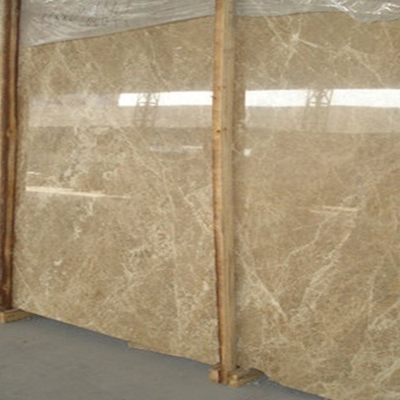 Custom Size Spain Light Emperador Marble Slab , Wall Marble Tile