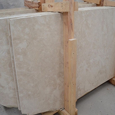 Durable Polished Faux Latte Beige marble Stone Slab 2.73 G/Cm3 Bulk Density