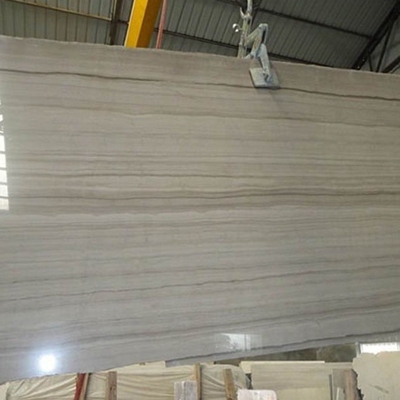 Hot selling big slab polished wood grain marble tile