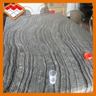 Ancient Black Wood Marble Polished Surface Finishing With No Deformed
