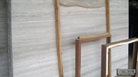 Natural White Wood Vein Marble Modern Style With 15-30mm Thickness