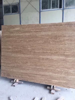 Iran Yellow Roman Beige Travertine 2cm And 3 Cm Travertine Slabs And Tiles With Mesh On Back