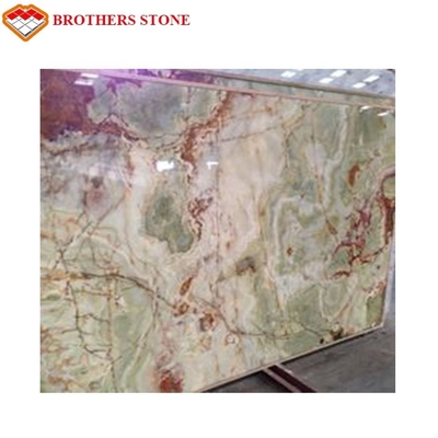 Green Onyx Marble Stone Slab 15-18mm Thickness For Home Decoration