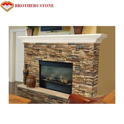 Brothers Stone Cultured Veneer Stacked Stone manufactured Panels for Walls