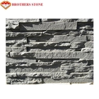 Dark Color Artificial Culture Stone Interior Stacked Stone Veneer Wall Panels Cladding