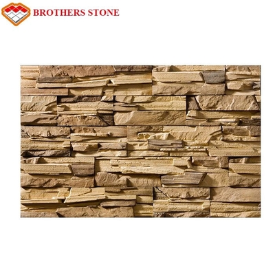 White FauxBrick Wall Panels Stacked Stone Design Wall Panel