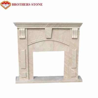 Solid Natural Stone Fireplaces Marble Decorative Fire Surround Home Decoration