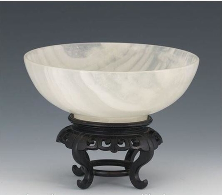 Natural Stone 24&quot; White Onyx Stone Bathroom Vessel Sink