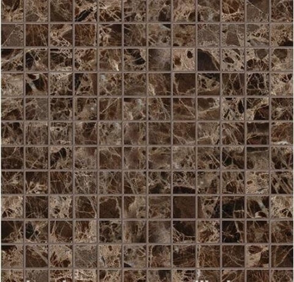 Dark Emperador Marble Mosaic Polished Cut to Size Marble Tiles for Wall Tile