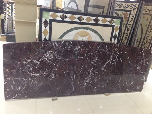 China Wholesale Cheap Purple Red Rosso Lepanto Marble with White Veins Slab Tiles Stone Turkey Natural Countertop Price
