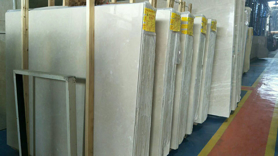 60cm X 60cm Beige Stone Marble Slab , Pakistan Sunny White Marble Flooring Slabs Tiles Stone Block