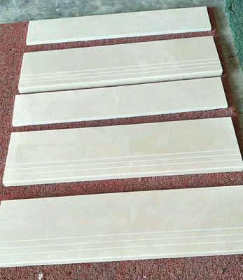 60cm X 60cm Beige Stone Marble Slab , Pakistan Sunny White Marble Flooring Slabs Tiles Stone Block