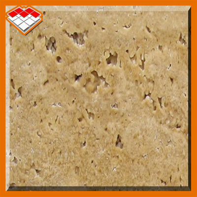 Yellow Travertine Polish Honed CE 30mm Marble Stone Slab