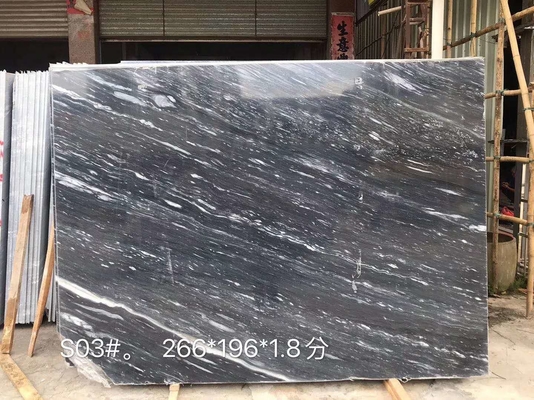 30mm Grey Wood Vein Marble Stone Slab For House Floor