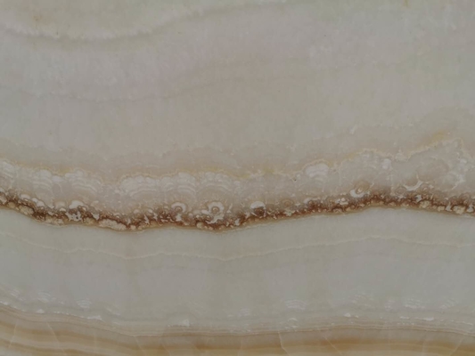 Wooden White Backlit 16mm Jade Onyx Slab For Wall Panel