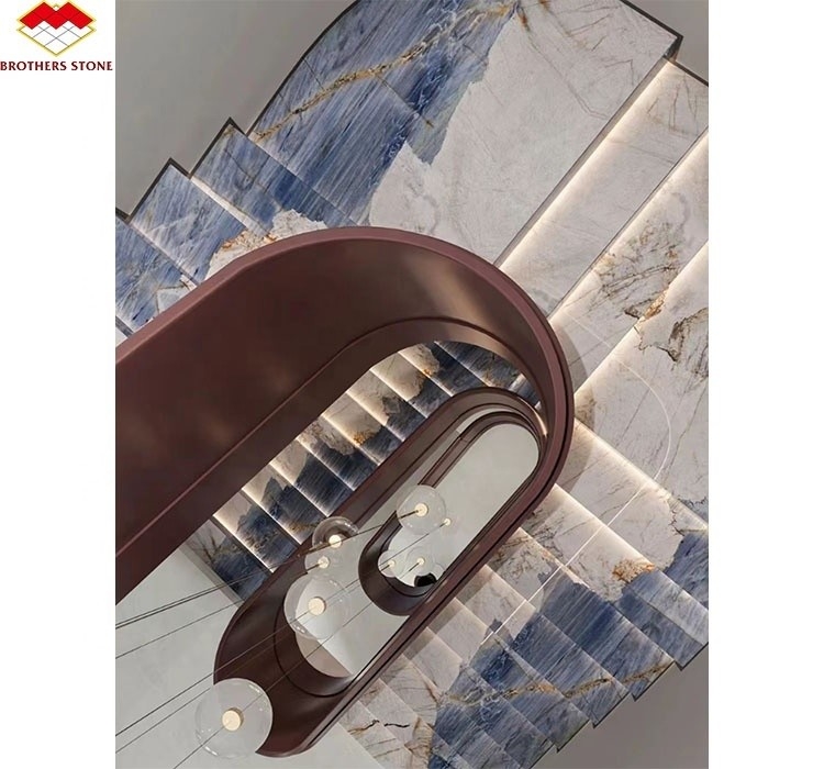 Artificial Stone Stair Material Modern Design Luxury Indoor Non Slip Floor Tiles