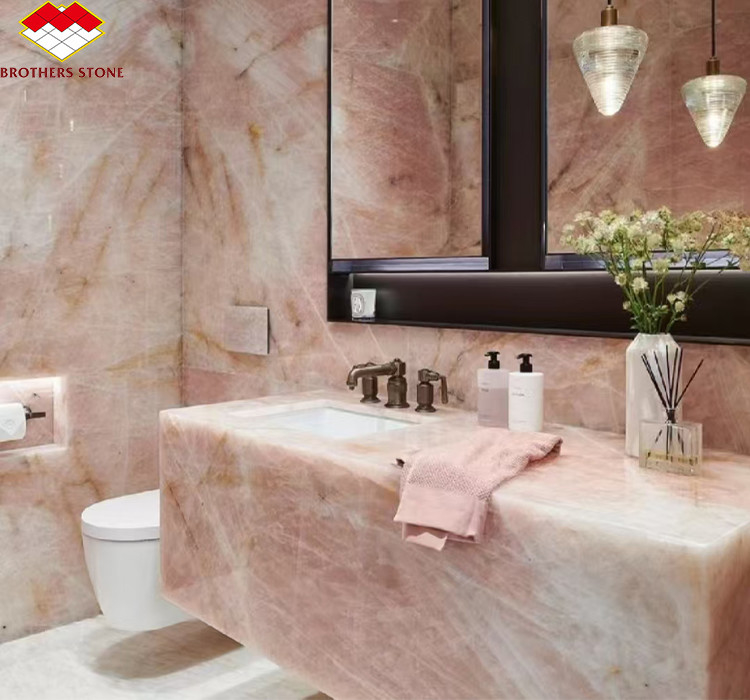 Big Slab Honed Cristallo Marble Stone for Luxurious Modern Hotel Bathroom Sink Design