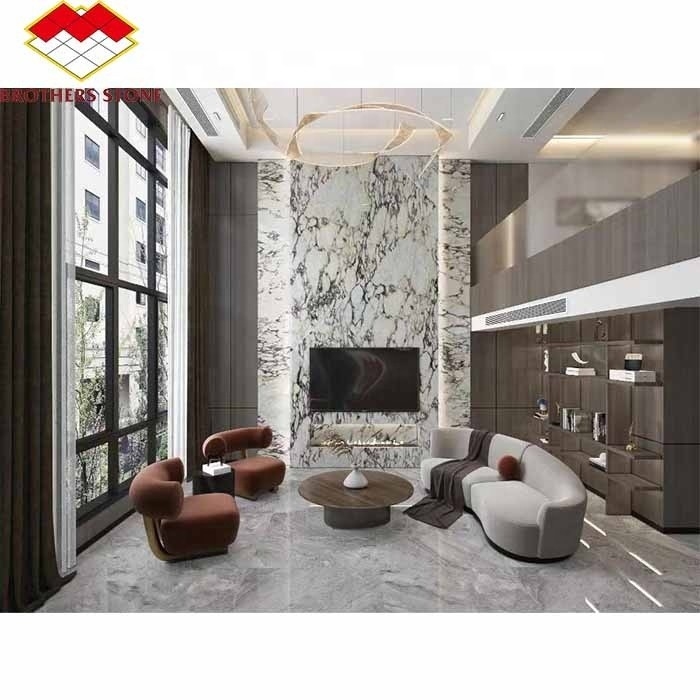 Decorative Wall Panel in Honed Viola Marble A Stunning Focal Point for Interiors