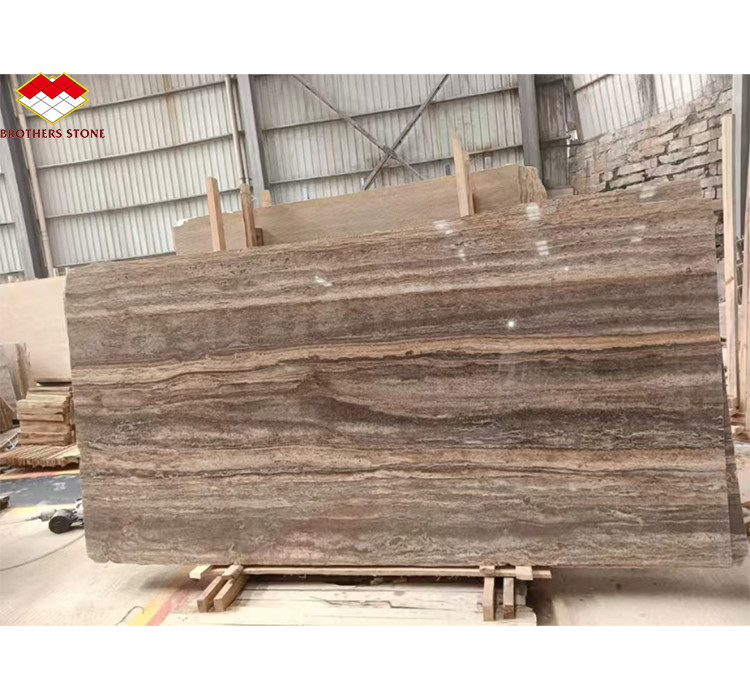 Travertine Marble Tile for Hotel Villa Polished Silver Stone Cladding and Decoration