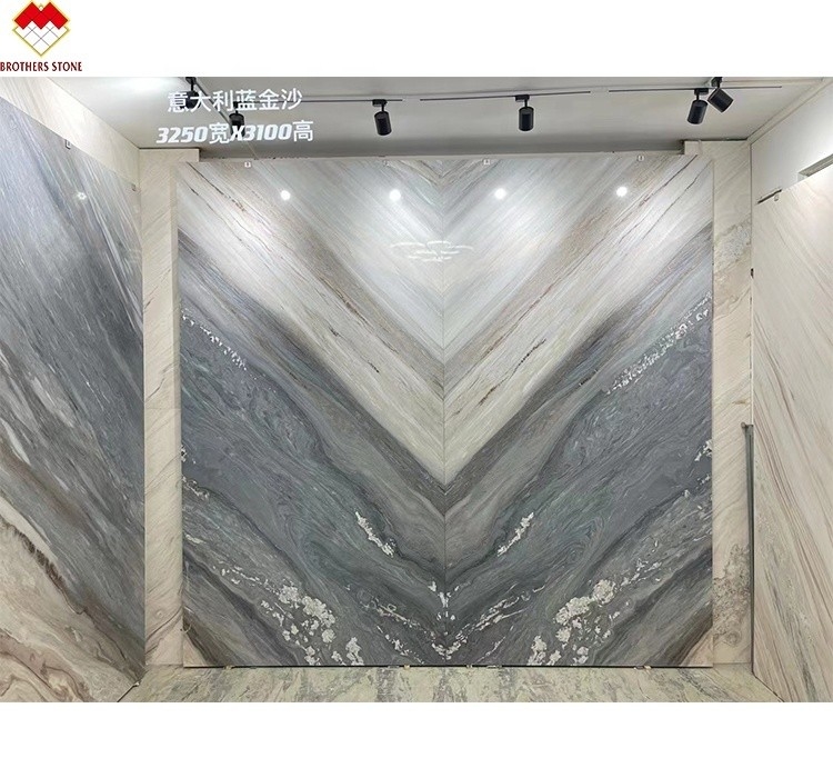 Big Slab Stone Form Palissandro Blue Marble for Apartment Wall and Floor Covering