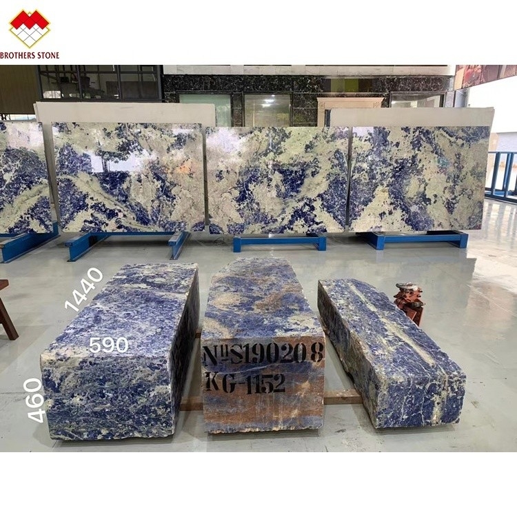 Customized Bolivia Blue Transparent Sodalite Onyx Marble for Big Slab or Cut to Size
