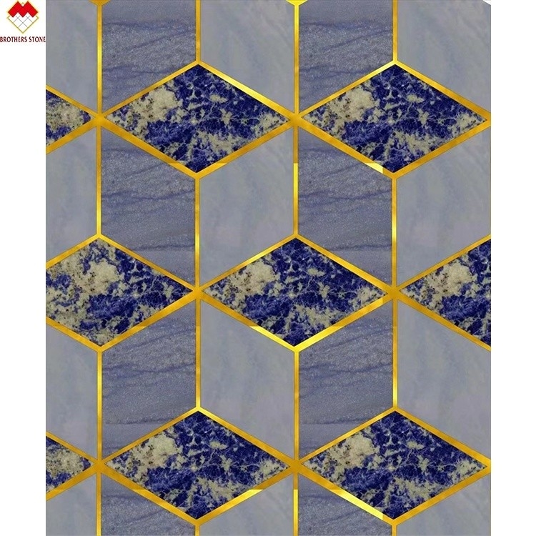 ODM OEM Acceptable Luxury Bolivia Blue Marble Countertop for Wall Panel and Floor Tiles