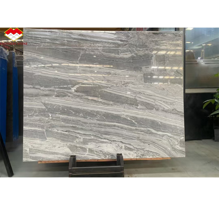 Polished Serbian Grey Marble Wall Panels for High End Interior Decoration