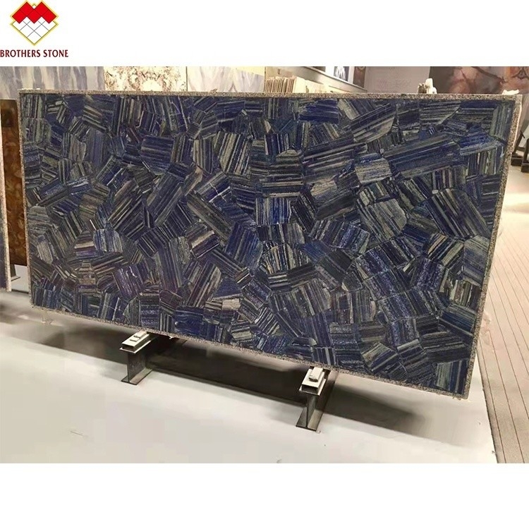 Modern Tile Azul Bahia Marble Blue Color Lemurian Blue Granite Slab for Interior Decoration