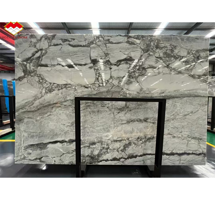 Brazil Calacatta Grey Marble Fish Belly Gray Marble for Hotel Anti Slip Stairs Design