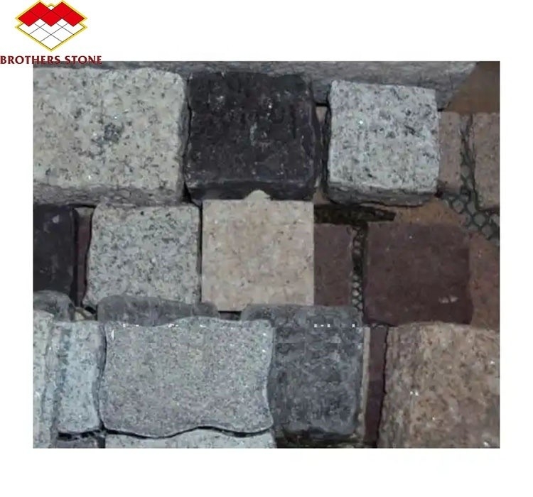 Upgrade Your Home Exteriors with Cut-To-Size Grey Flamed Granite Cube Stone 10x10x10