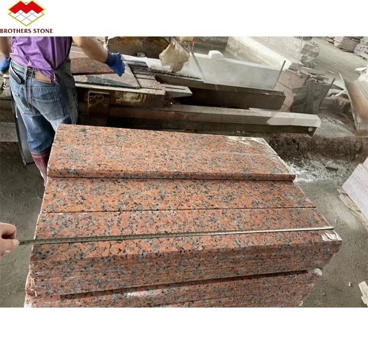 G562 Red Granite Natural Stone Polished Anti Slip Granite Slab for Stair Luxury Style