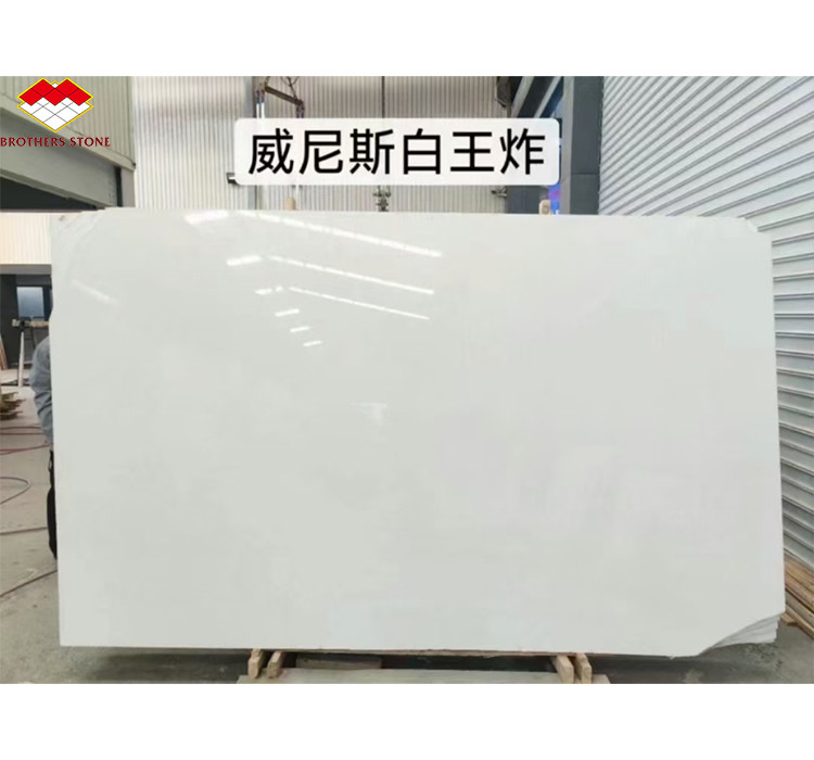 Customized Size Polished Italian White Marble Tile Top-Grade Stone for Hotel Floor