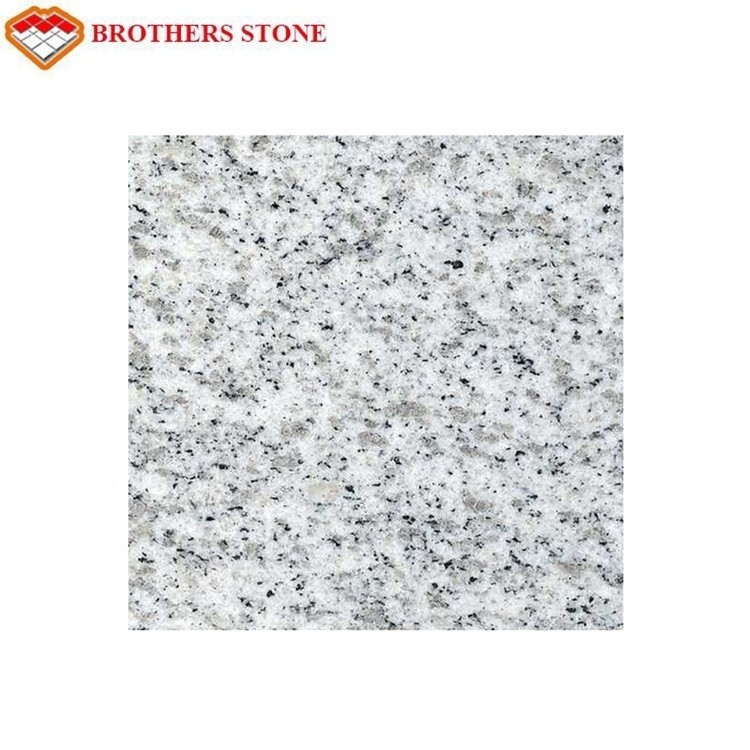 Custom Size Sesame White Granite Stone Tiles 0.28% Water Absorption