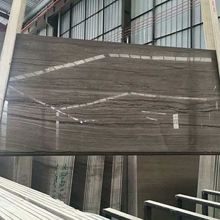 Wholesale high quality polished wood grain marble tile